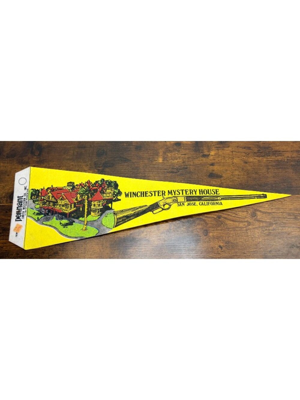 Vintage Winchester Mystery House Pennant San Jose California Smith Western Co.
